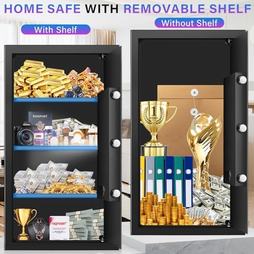 6.2 Cuft Safe Box, Home Safe with Fireproof Waterproof Bag 27.56'' H - Image 5