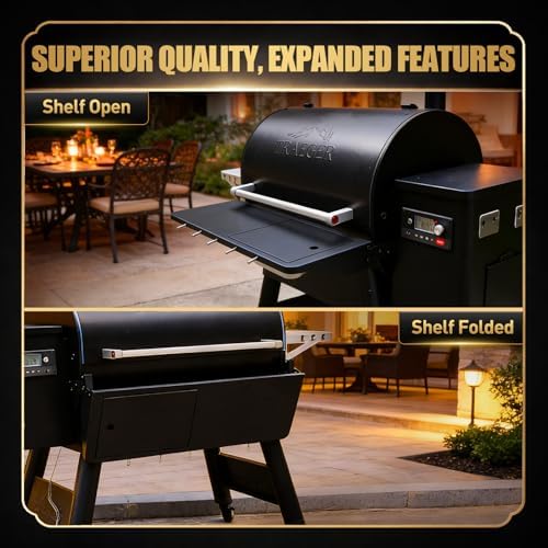 QuliMetal Folding Front Shelf for Traeger Pro 780,Ironwood 885 - Image 4