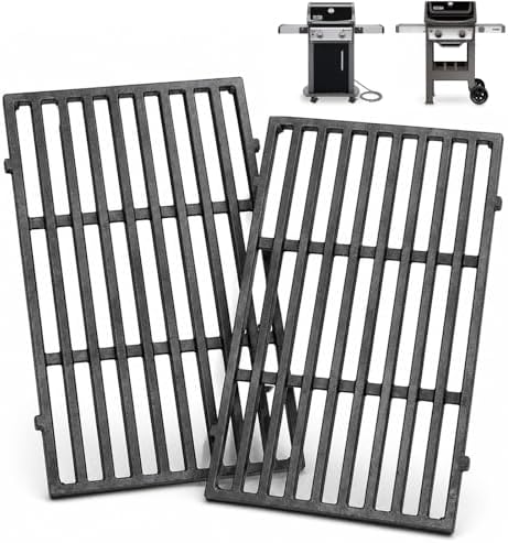 Utheer 7637 Grill Grates for Weber SpiritⅠ/Ⅱ E210 Grill Parts by Utheer