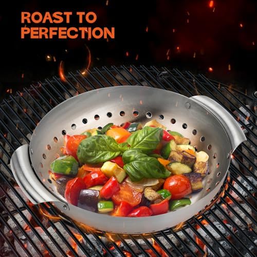 Onlyfire Stainless Steel Perforated Mini Grill Baskets, 3 Piece - Image 4