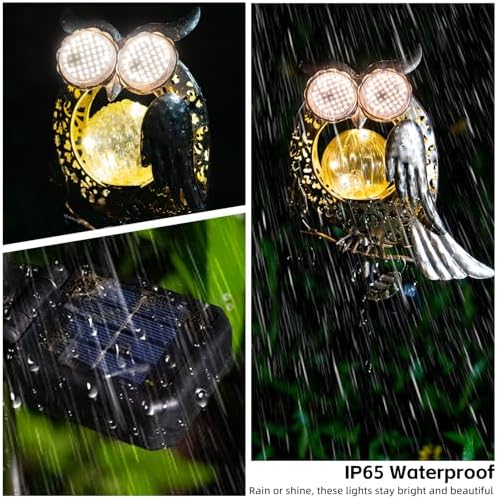 SRNPMIU Solar Lights Outdoor Decor, Solar Owl Yard Decorations Outdoor - Image 4
