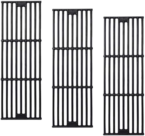 GasSaf 19 3/4" Grill Grates for Char Griller 5050 3001 3008 3030 4000 2121, King Griller 3008 5252, Replacement Parts for Chargriller Duo 5050 Grill Grates, 3 Packs Cast Iron Cooking Grids Parts by GasSaf