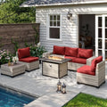 Outdoor Patio Furniture Set PE Wicker Rattan Outdoor Sectional Sofa by MuphyersPatioFurniture