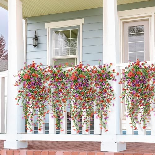 Artificial Hanging Flowers Plants for Outdoor Spring Summer Decoration - Image 4