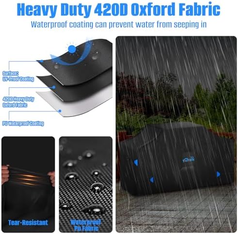 110 Inch Extra Large Island Grill Cover, 420D Grill BBQ Covers - Image 4