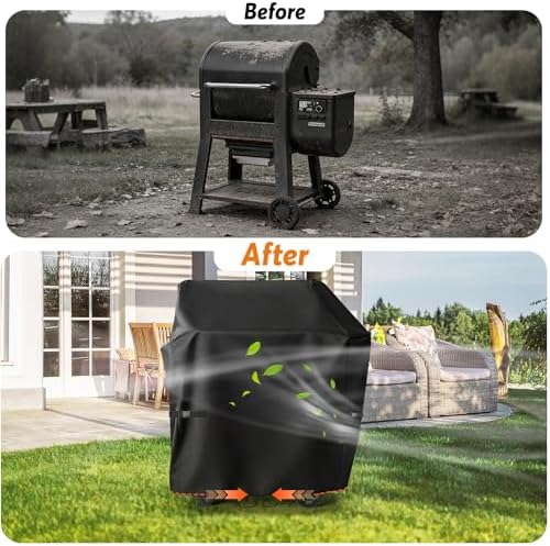 Grill Cover for Weber Searwood 500 Pellet Grill - 39" L×24" W×43" H - Image 6