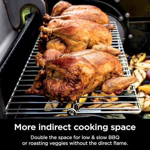 Ninja FlexFlame Expandable Roast & Smoke Rack for PG300, Steel, Holds 15lbs - Image 2
