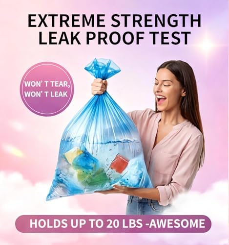 Mini Trash Bags 1.6 Gallon Unscented, 0.82 Mil, Colored,300 Count - Image 6