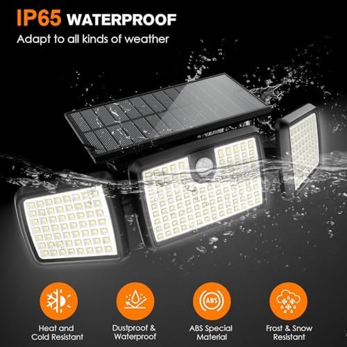 MIHANI Solar Lights Outdoor, Quick Charge Solar Motion Deck Lights Outdoor for Deck with High Brightness, Larger Built-in Tempered Glass Panel, Sensitive PIR Motion Inductor (Remote,4 Pack) - Image 6