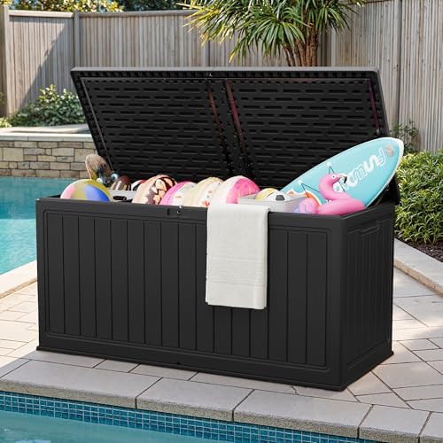 JUMMICO HDPE 270 Gallon Deck Box Double-Wall with Divider - Image 7