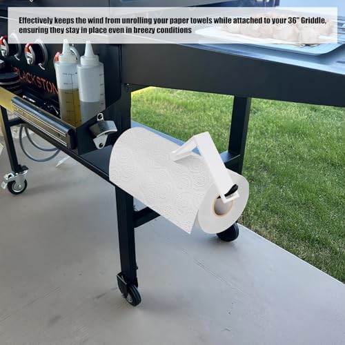 Paper Towel Prevention Retainer Compatible with Blackstone Griddle 36",Paper Towel Wind Guard,Necessary Accessory(White) - Image 2