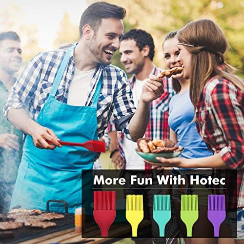 HOTEC 600℉ Heat Resistant Silicone Basting &Pastry Brush, Multicolor 5 - Image 7