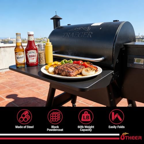 Utheer Folding Front Shelf for Traeger Pro 780 & Ironwood 885 - Image 4