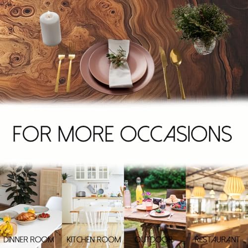 Brown Wood Grain Tablecloth 54x54 Inch Square Old Tree Trunk Vintage Farmhouse Table Cloth Decorations Table Cover for Party Picnic Kitchen Dinner Decor Outdoor - Image 7
