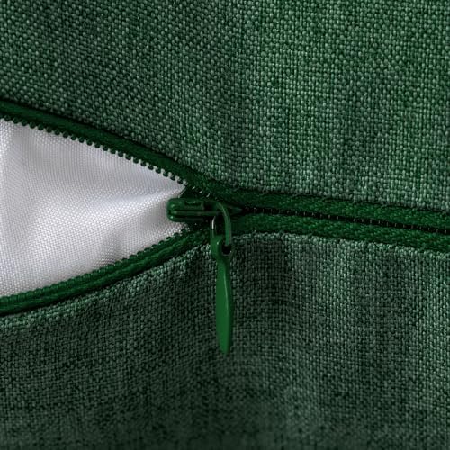 MIULEE Decorative Outdoor Pillow Covers Christmas 16x16 Emerald Green - Image 3