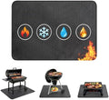 48"x30" Under Grill Mat, Fireproof Grill Mats for Outdoor Grill Deck Protector, Large Heat Resistant & Waterproof BBQ Mat, Reusable Floor Rug Pad for Blackstone, Smoker and Patio by Unknown
