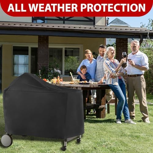 7152 Grill Cover for Weber Performer Deluxe 22 Inch Charcoal Grills, Waterproof BBQ Grill Cover, Fade Resistant and Tear Resistant - Image 7