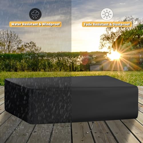 Grill Cover for Blackstone 1860 2225 On The Go Range Top Combo Griddle, Heavy-Duty 600D Tabletop BBQ Cover for Blackstone 22 inch Camping Griddle - Image 5