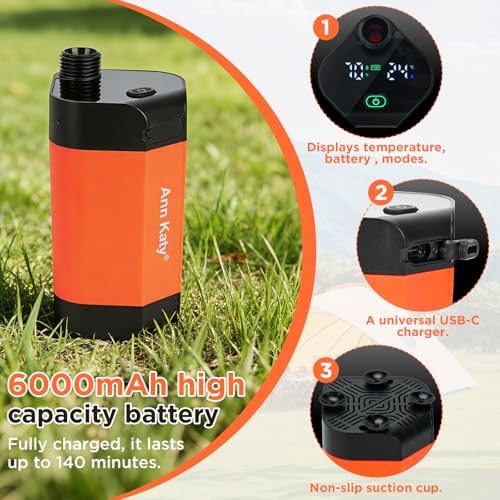 Ann Katy Portable Camping Shower Pump,Rechargeable Electric Outdoor Shower - Image 3