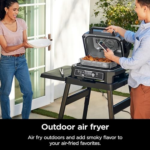 Ninja Woodfire ProConnect Premium XL BBQ Grill, 7-in-1, App Enabled, Blue - Image 4