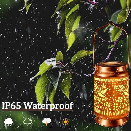 Solar Lanterns Outdoor Waterproof Gifts for Women Grandma Gifts - Image 3