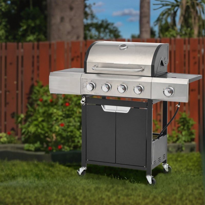 Endark 4-Burner Heavy-Duty Stainless Steel Gas Grill - Portable Outdoor Cooking for Patio, Backyard, Barbecue, Camping | Grill, Fry, Bake Pizza | Easy-Clean - Image 6