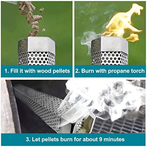12" Smoke Tube for Pellet Smoker Stainless Steel 1pack - Image 6