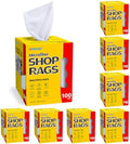 UNIMADE Shop Rags, 8 Boxes - 800 Sheets Microfiber Cleaning Cloth by Unimade