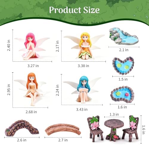 28Pcs Mini Fairy Garden Accessories Outdoor Figurines Decor Supplies Kit - Image 2
