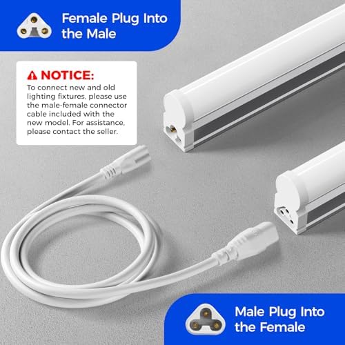 Barrina T5 LED Shop Light 4FT, 4000K Cool White, 2200lm, 20W, 12 Packs - Image 4
