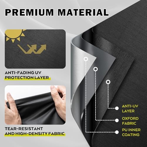 Griddle Cover for Member's Mark Pro Series 5-Burner Outdoor Gas Grill Model # G70305, Flat Top Grill Cover for Member's Mark 5 Burner Outdoor Griddle Model # G70306-Waterproof - Image 3