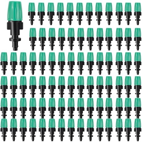 1/4" Misting Nozzles Drip Irrigation Spray Emitters, 50 Pcs by FULAIERGD