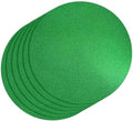 50 PCS Green Round Paper Charger Placemats 13x13Inch Glitter Disposable Table Doilies Table Mats Decor for St. Patrick's Day Mardi Gras Tropical Summer Birthday Dinner Party Table Setting by timecity