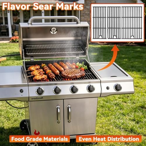 463365021 Cast Iron Grill Grates for Charbroil Performance 4 Burner - Image 7