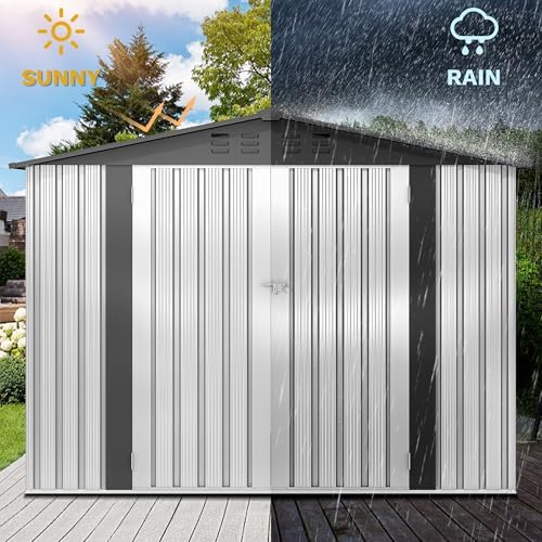 DWVO 7x5FT Outdoor Storage Shed with Secure Entrances & Air Circulation - Image 4