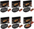 DVK Cast Iron Fajita Plate Set Pre-Seasoned Fajita Skillet with Wooden Base Anti Scald Mitt Sizzling Plate for Grill Stove Oven Home BBQ Restaurant Catering by Dvk