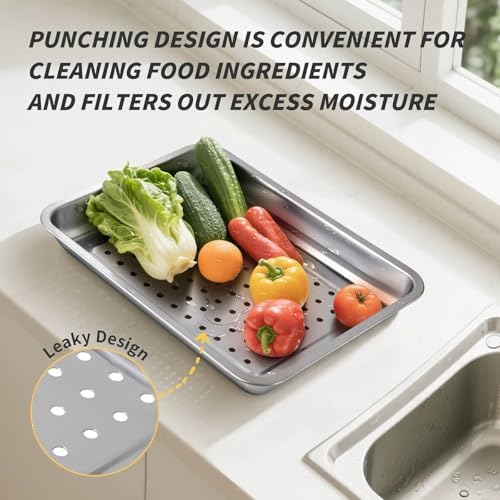 Grilling Prep and Serve Trays, Stainless Steel Large Capacity Food Prep Tray, Grill Carry System, Marinade Container with Lid and Cutting Board, BBQ Grill Accessories, Grilling Gifts for Men - Image 5