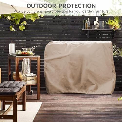 Outdoor Pizza Oven Table Cover, Size 32 x 32 x 36 inch, Khaki - Image 6