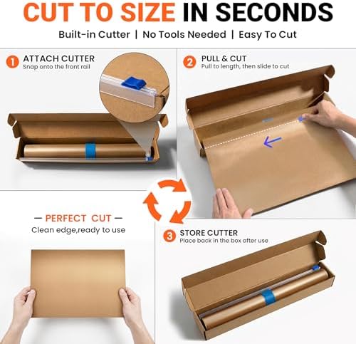 Grill Mats Roll with Cutter, Grill Mats for Outdoor Grill 15.75 x 100 Inch - Image 4