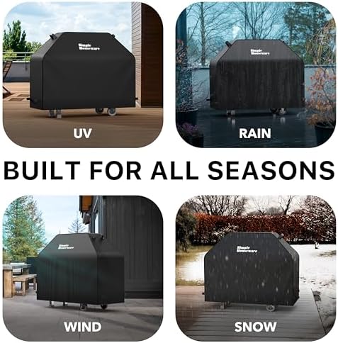 Simple Houseware 55 in. Heavy-Duty BBQ Gas Grill Cover, Waterproof - Image 4