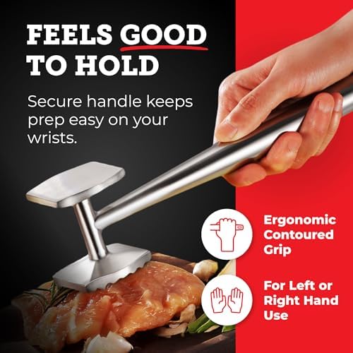 Lightyear Meat Tenderizer – Stainless Steel Meat Mallet - Image 5