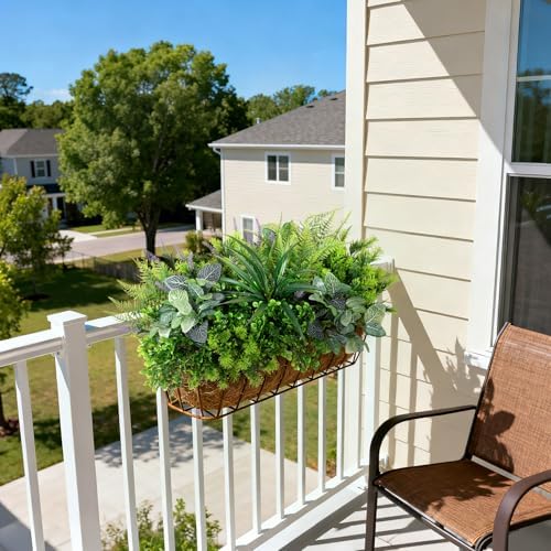 Hrobek Outdoor Faux Plants UV Resistant Fake Greenery for Outside Planter - Image 5