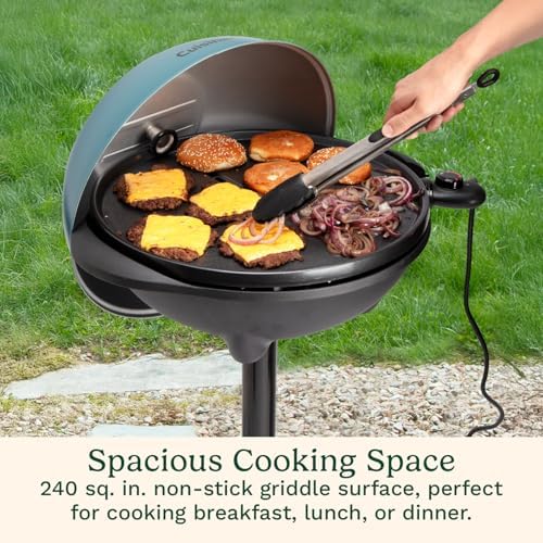 Cuisinart Indoor/Outdoor Electric Griddle, 2-in-1 Portable BBQ with Flat Top Nonstick Cooking Surface, Adjustable Heat, Stand/Tabletop Options for Cookouts, Barbecues & Small Spaces, No Tools Needed - Image 3