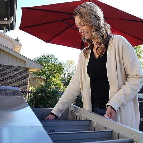 Blue Sky Outdoor Living ,OKC3024GDR3DG, 3-Drawer Outdoor Kitchen Cabinet – Heavy-Duty Storage – Weather-Resistant Modular Base for Patios and BBQ Islands – Slate Gray - Image 2
