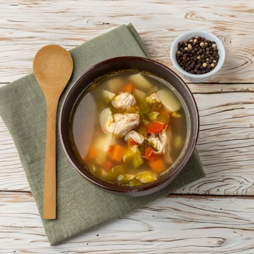 BambooMN 8" Reusable Bamboo Soup Spoon - 10 Units - Image 7