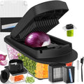 12-Blade Cook Tool & Gadget Sets, Egg Slicer Chopper Grater Set, Black by ukeetap