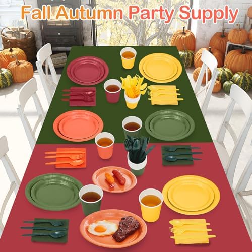 Havawish 340 Pcs Thanksgiving Party Supplies, Orange, Harvest Style - Image 6