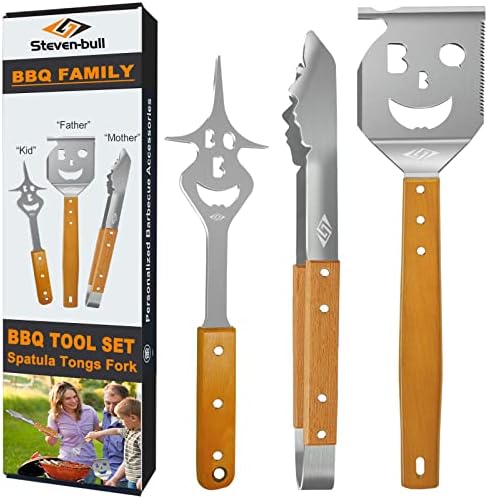 BBQ Tools Set, BBQ Accessories for Outdoor Grill, Unique Gifts for Men, Dad by STEVEN-BULLS