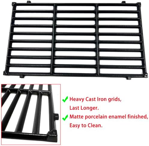 DC131 17.5" 7637 Cast Iron Grill Grates Replacement for Weber Spirit 200 Series, Spirit E-210 S-210, Spirit II 210 Series (2017 and Newer) Gas Grills (with Front-Mounted Control Panels) - Image 4