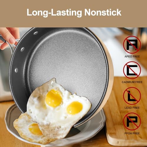 Odoland 19pcs Camping Cookware Mess Kit, Non-Stick Pot Pan Kettle Set for 2 - Image 4